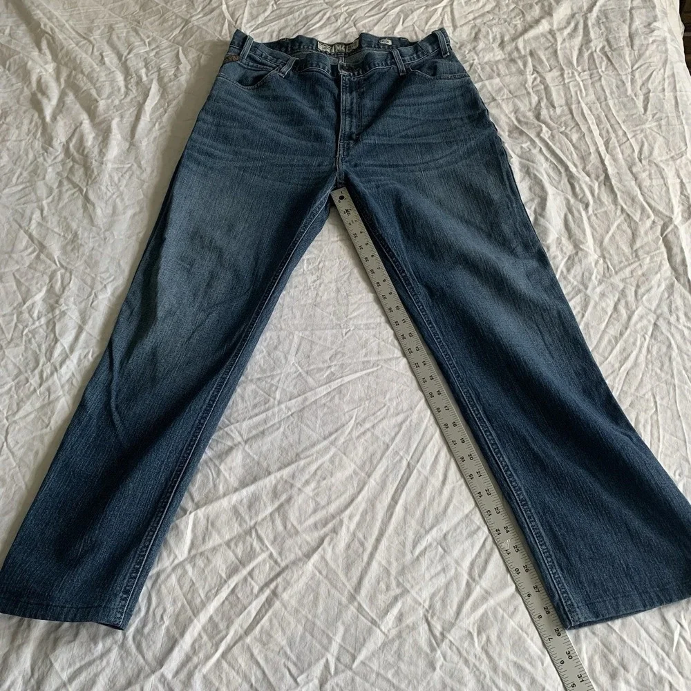 Ariat M4 Legacy 36x29 Relaxed Boot Cut Jeans Mens Blue Denim Western Cowboy